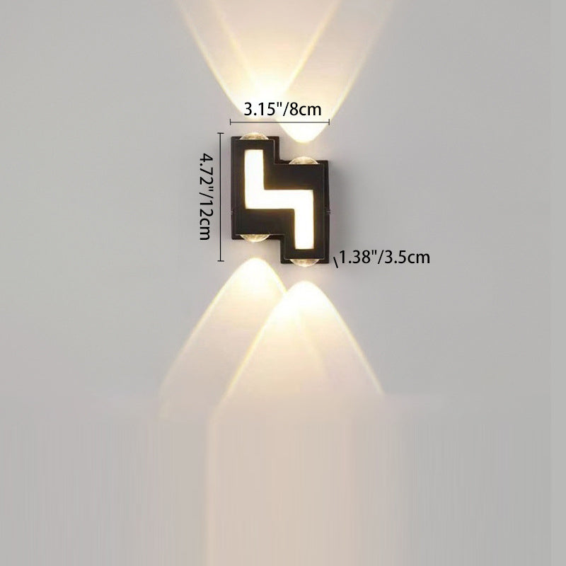 Aluminum Acrylic Stair-Shaped Patio Outdoor Light