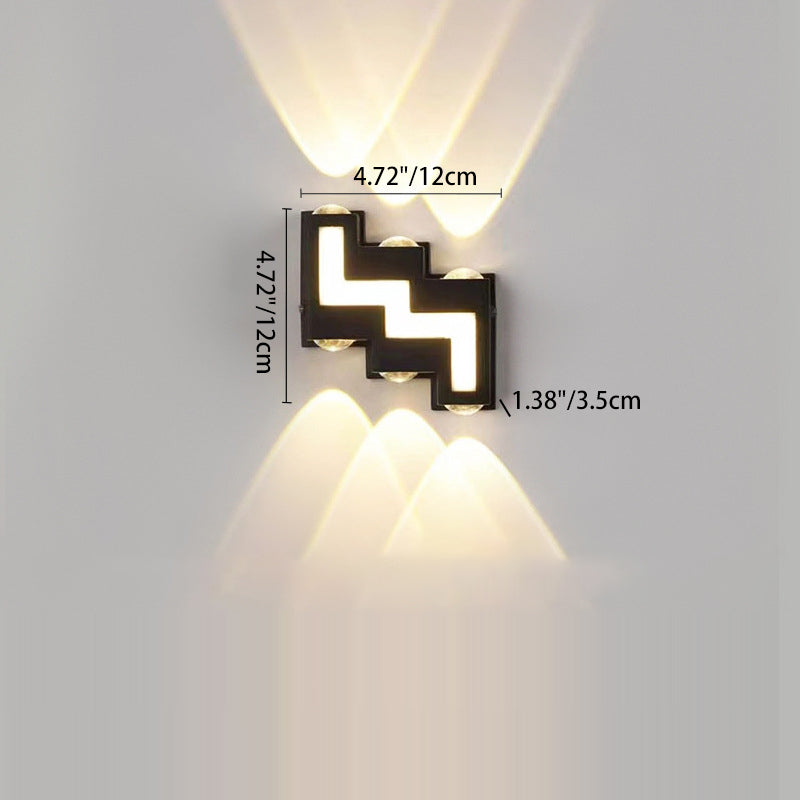 Aluminum Acrylic Stair-Shaped Patio Outdoor Light