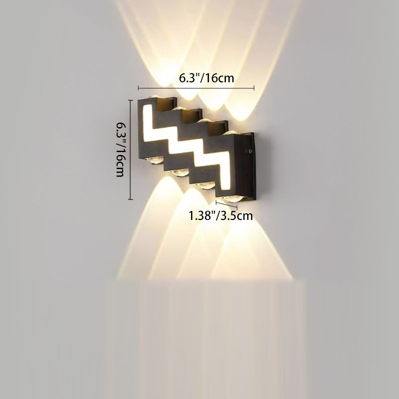 Aluminum Acrylic Stair-Shaped Patio Outdoor Light