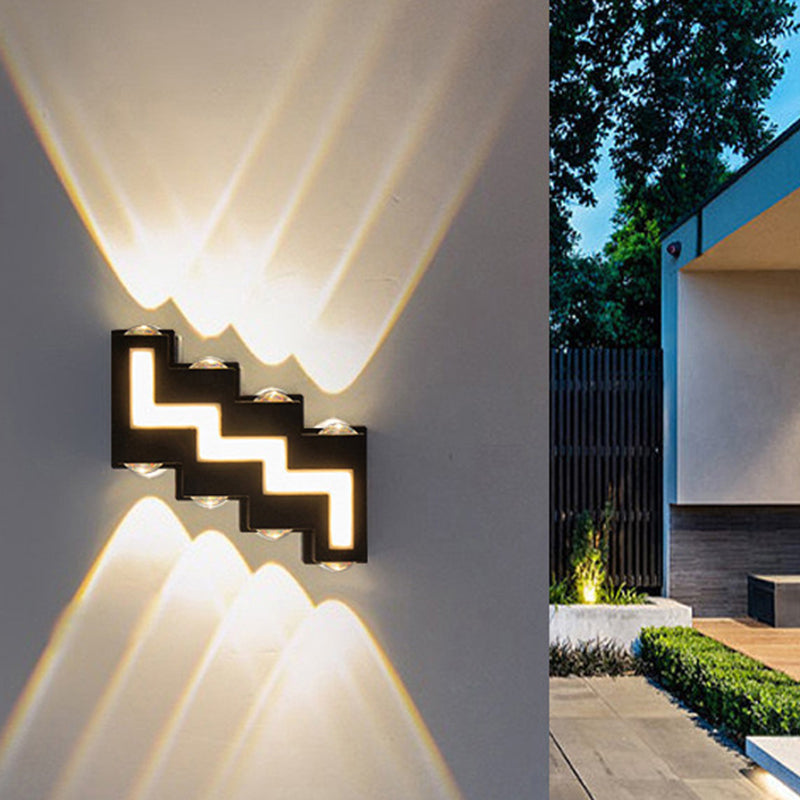Aluminum Acrylic Stair-Shaped Patio Outdoor Light