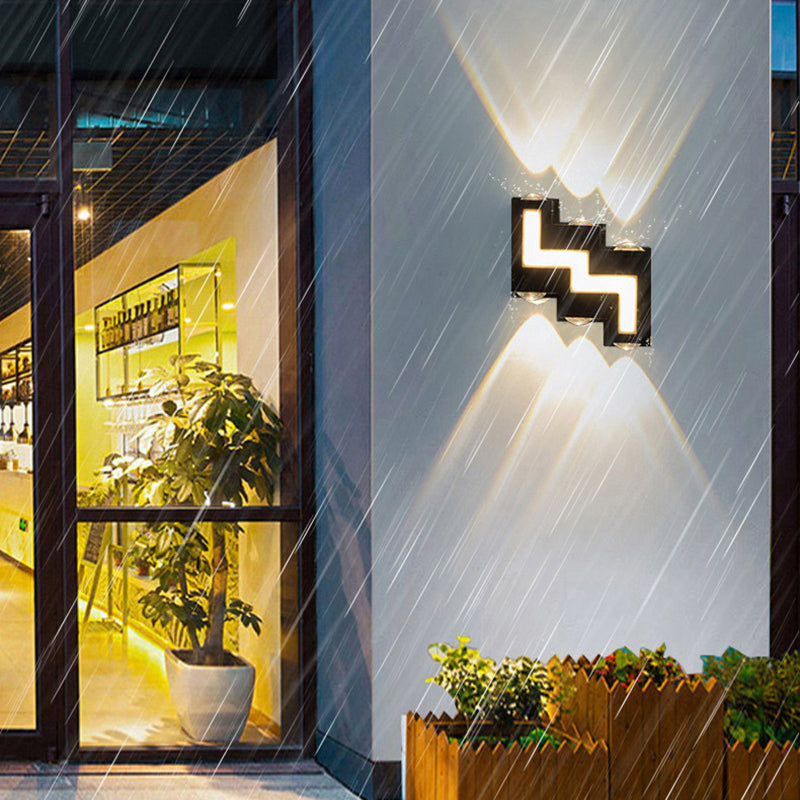 Aluminum Acrylic Stair-Shaped Patio Outdoor Light