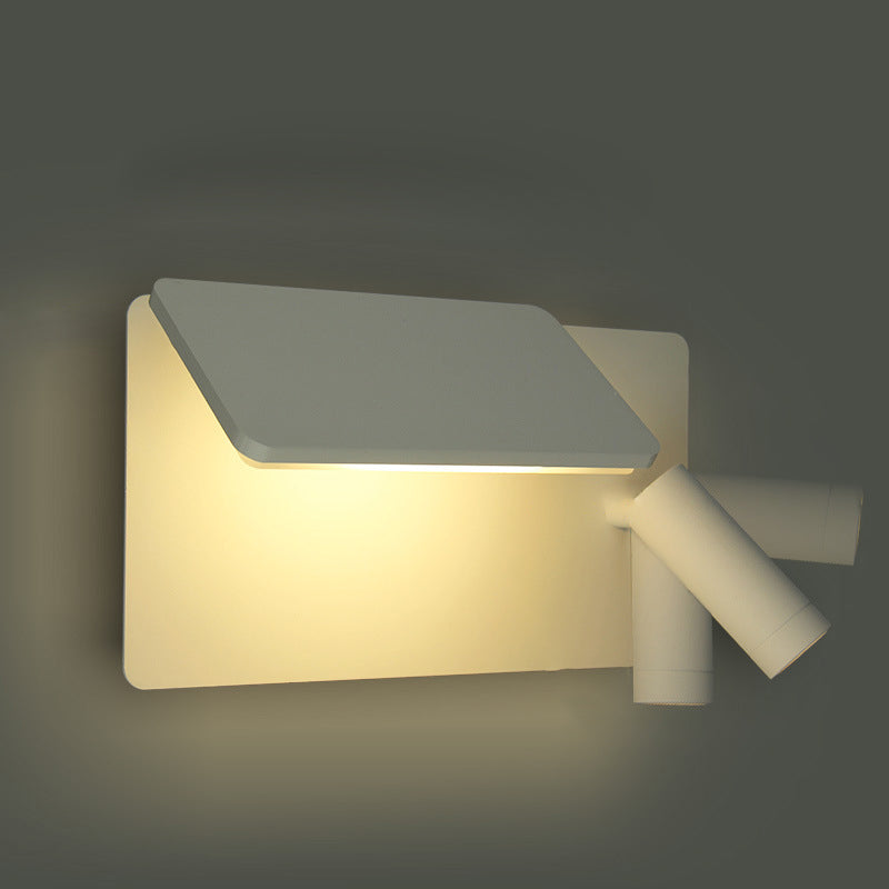 Aluminum Rectangular Bedroom Living Wall Lamp