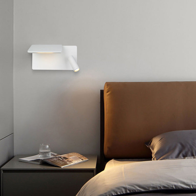 Aluminum Rectangular Bedroom Living Wall Lamp