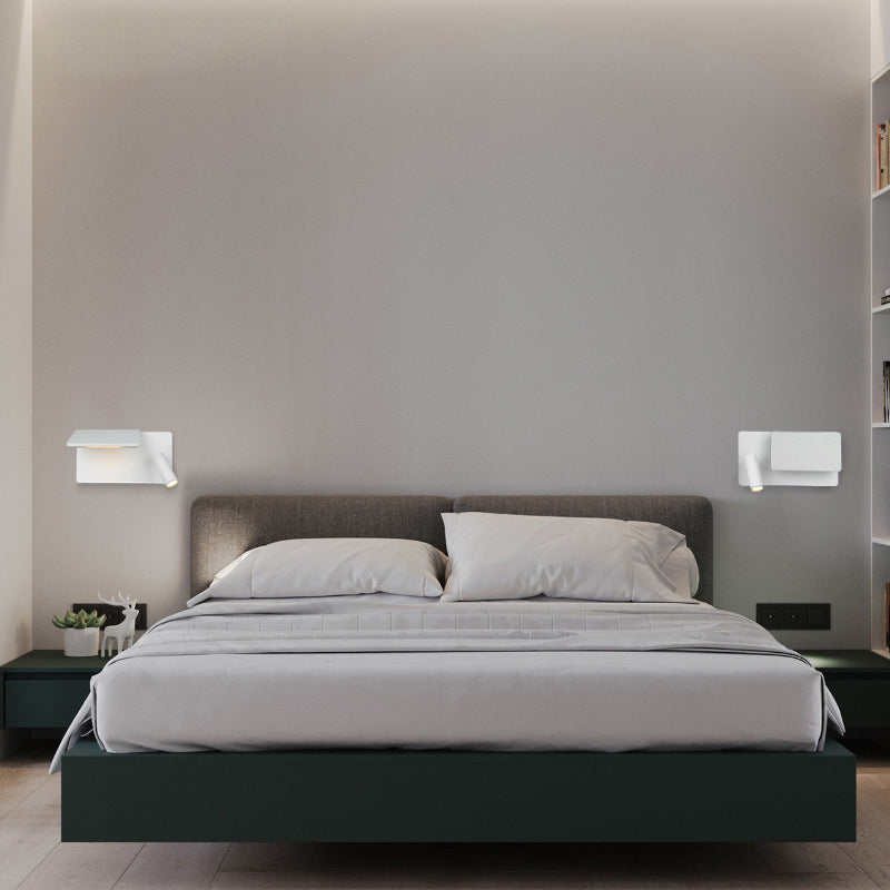 Aluminum Rectangular Bedroom Living Wall Lamp