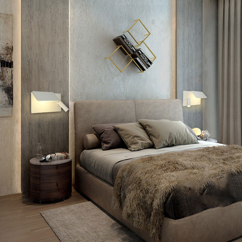 Aluminum Rectangular Bedroom Living Wall Lamp
