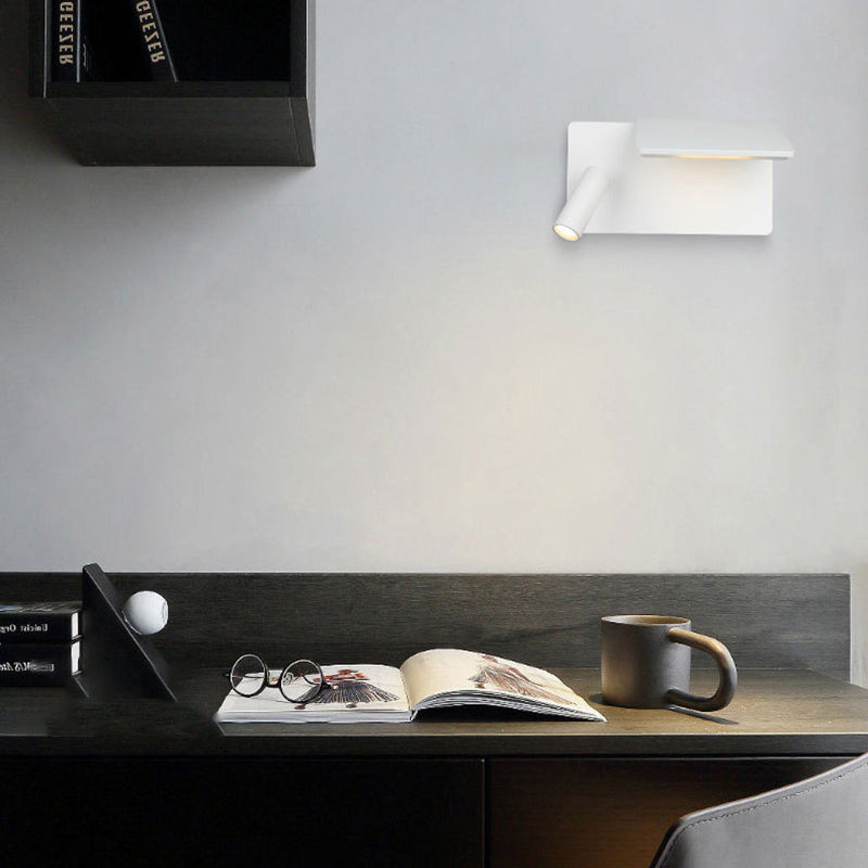 Aluminum Rectangular Bedroom Living Wall Lamp