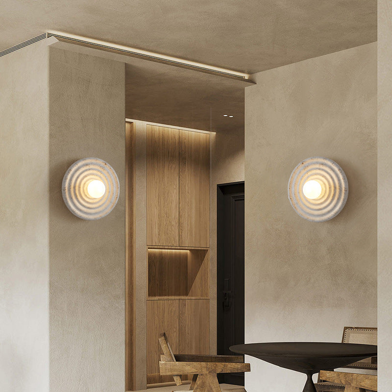 Resin Glass Concentric Circle Wall Lamp