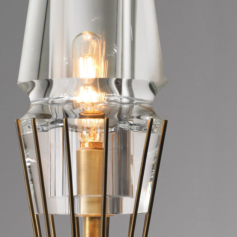 Full Brass Crystal Round Wall Lamp