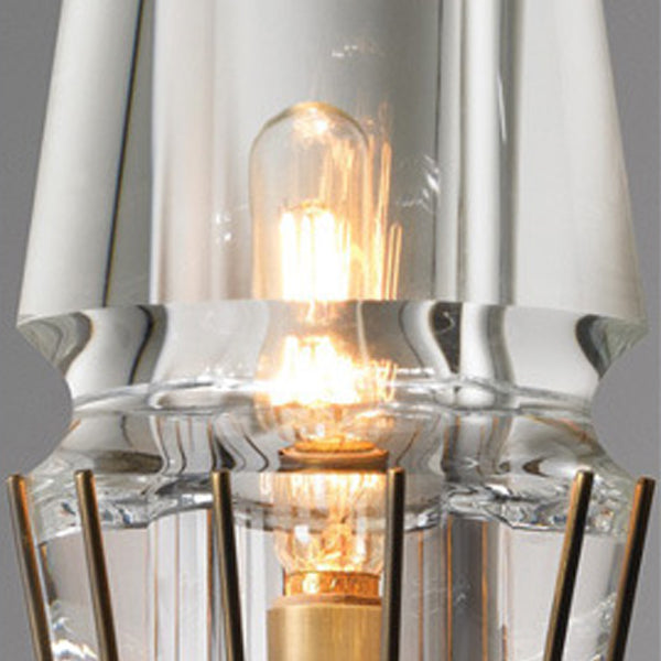 Full Brass Crystal Round Wall Lamp