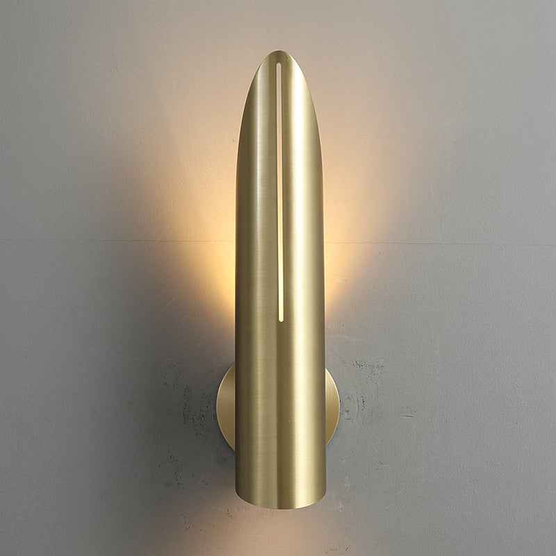 Copper Triangular Cylindrical Living Wall Lamp
