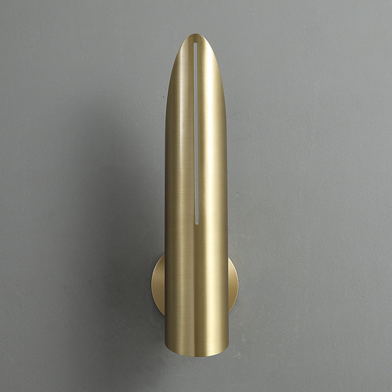 Copper Triangular Cylindrical Living Wall Lamp