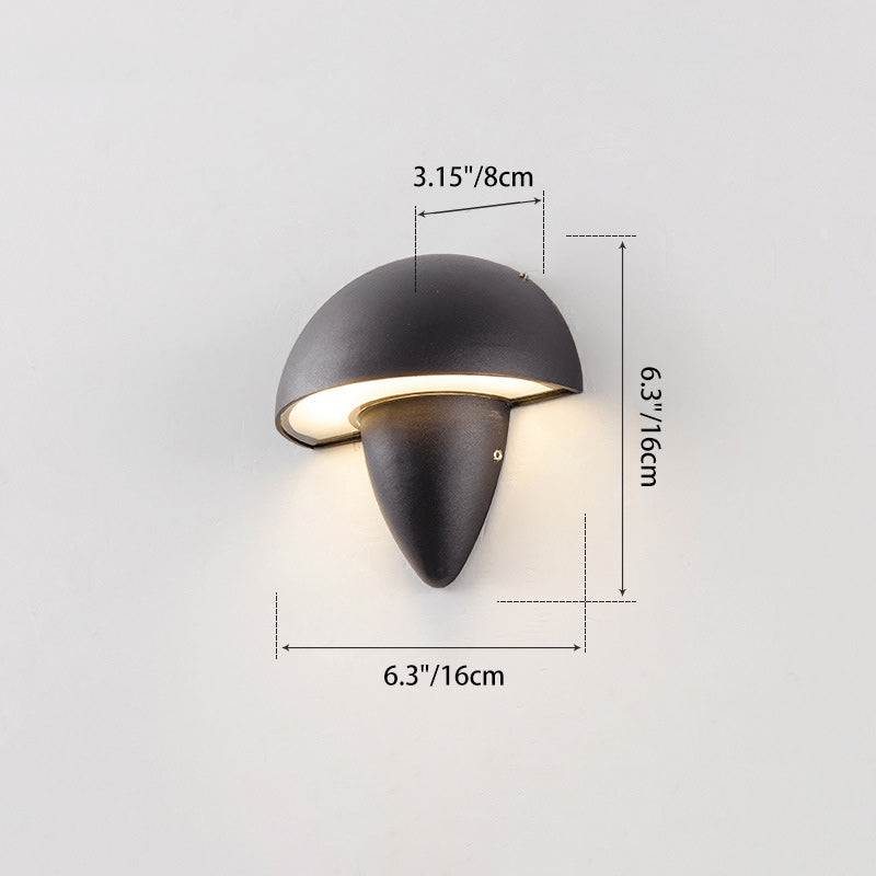 Aluminum Acrylic Semi-Circular Cone Outdoor Light