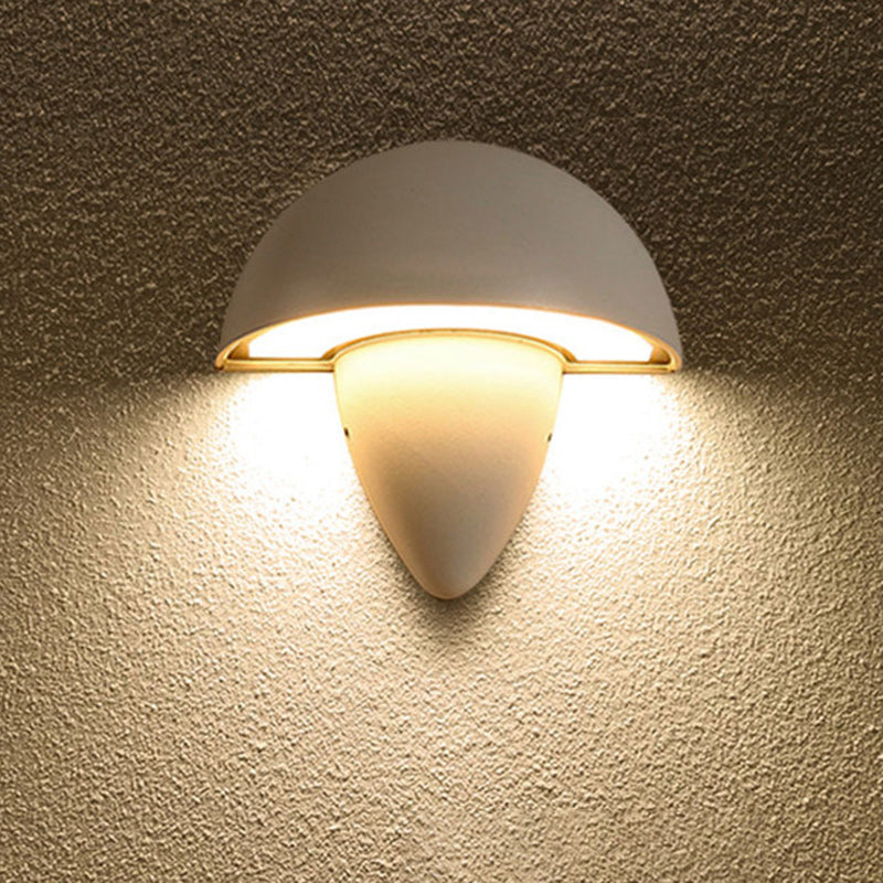 Aluminum Acrylic Semi-Circular Cone Outdoor Light