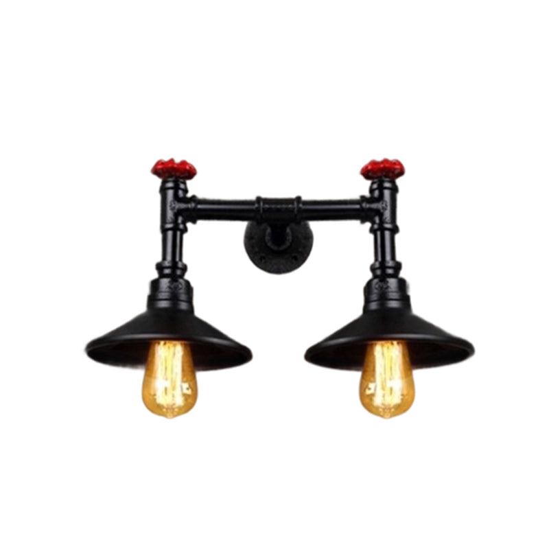 Iron Cone-Shaped Water Pipe Wall Lamp
