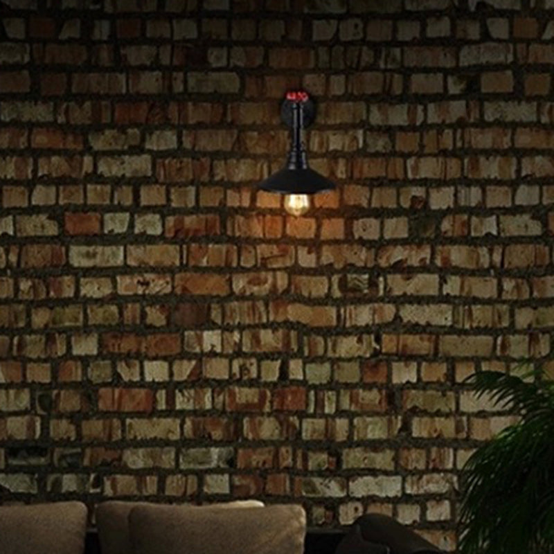 Iron Cone-Shaped Water Pipe Wall Lamp