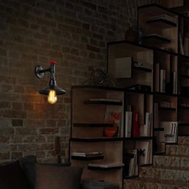 Iron Cone-Shaped Water Pipe Wall Lamp