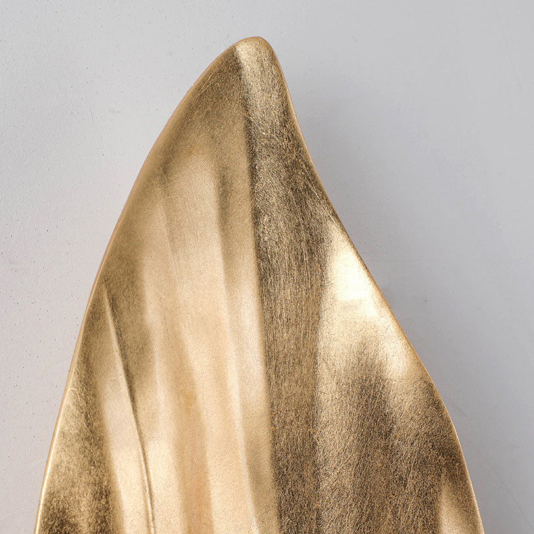 Resin Glass Leaf-Shaped Globe Wall Lamp