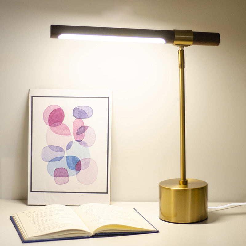 Iron Cylinder Bedroom Table Lamp