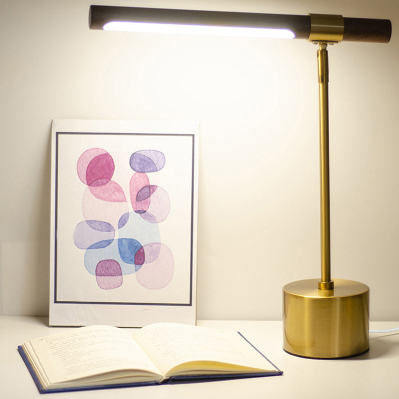 Iron Cylinder Bedroom Table Lamp