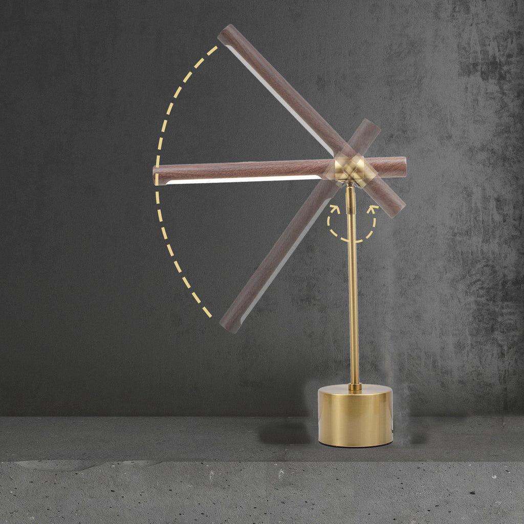 Iron Cylinder Bedroom Table Lamp