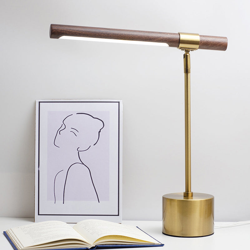 Iron Cylinder Bedroom Table Lamp