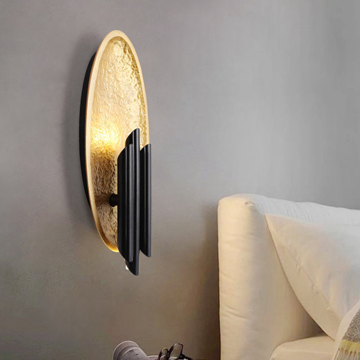 Iron Resin Oval Cylinder 2-Light Wall Lamp