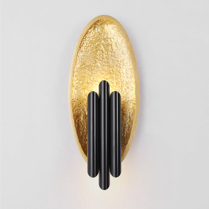 Iron Resin Oval Cylinder 2-Light Wall Lamp
