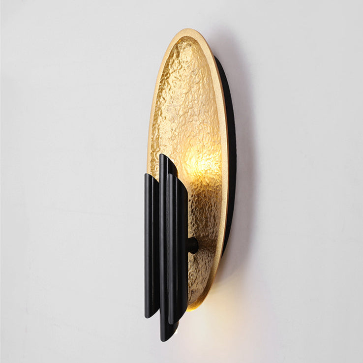 Iron Resin Oval Cylinder 2-Light Wall Lamp
