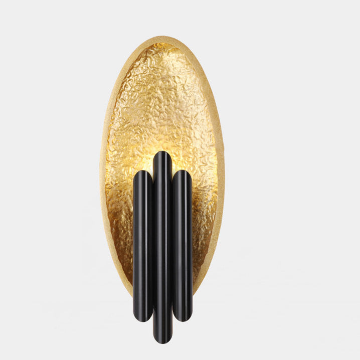 Iron Resin Oval Cylinder 2-Light Wall Lamp