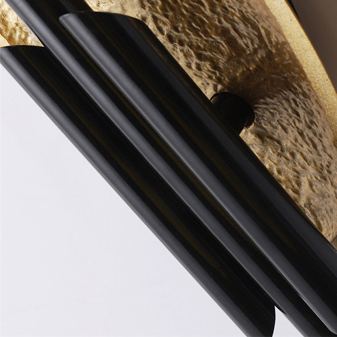 Iron Resin Oval Cylinder 2-Light Wall Lamp