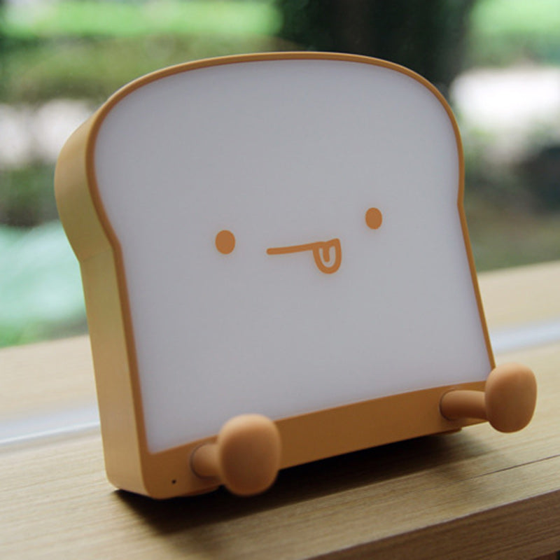 ABS Silicone Bread-Shaped Bedroom Table Lamp