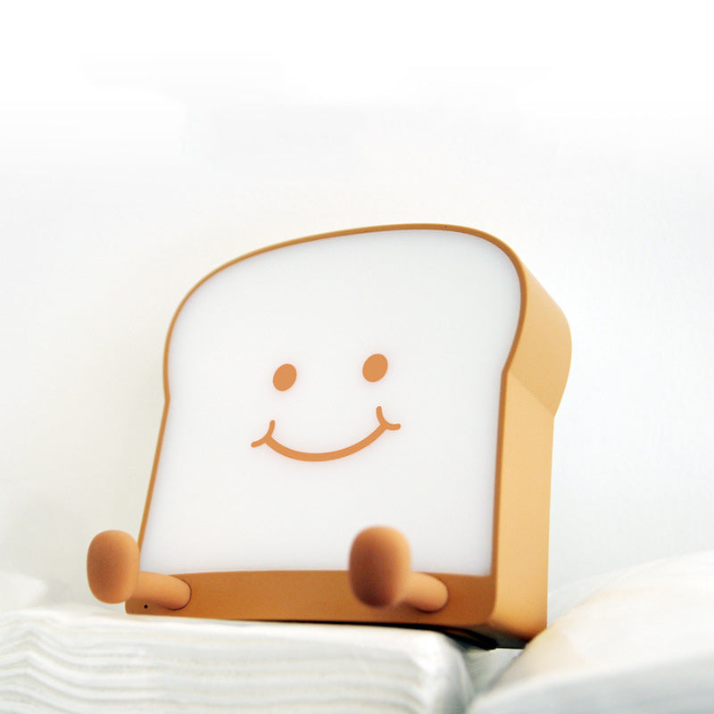 ABS Silicone Bread-Shaped Bedroom Table Lamp