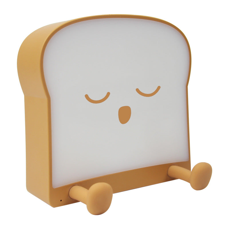 ABS Silicone Bread-Shaped Bedroom Table Lamp