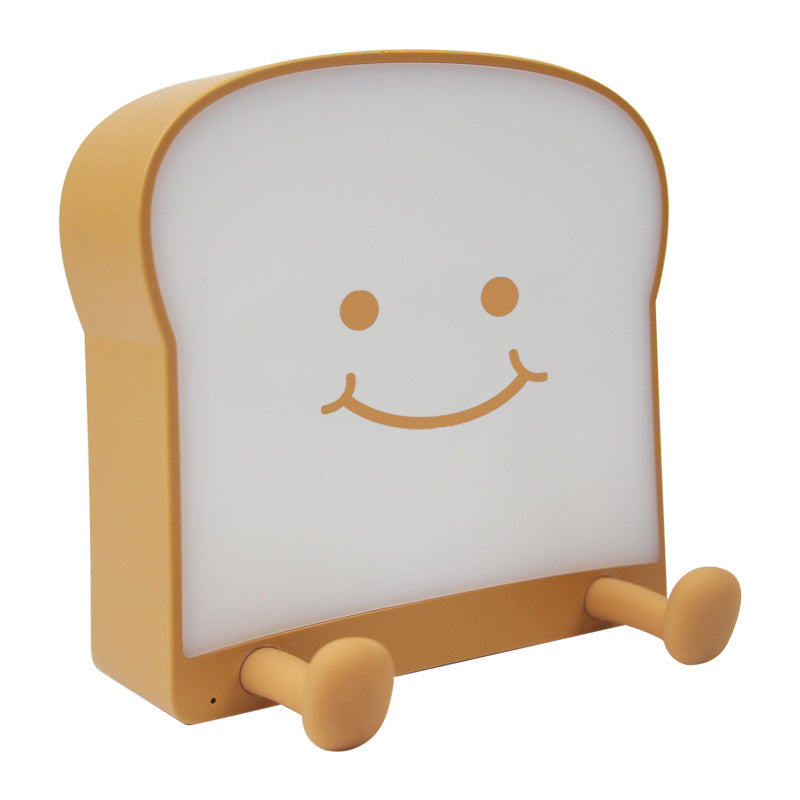 ABS Silicone Bread-Shaped Bedroom Table Lamp