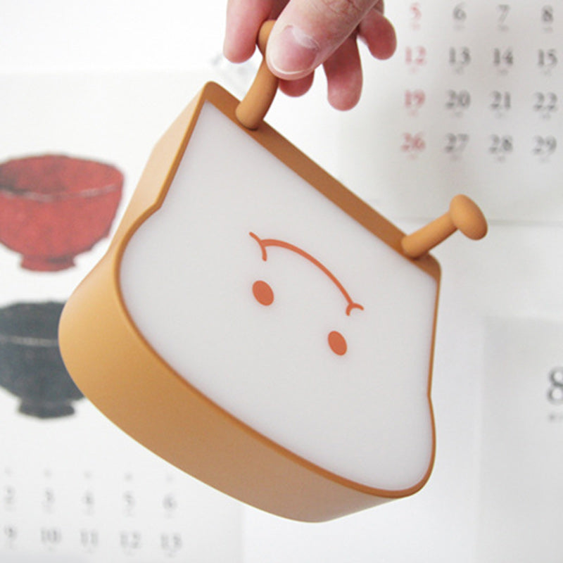 ABS Silicone Bread-Shaped Bedroom Table Lamp