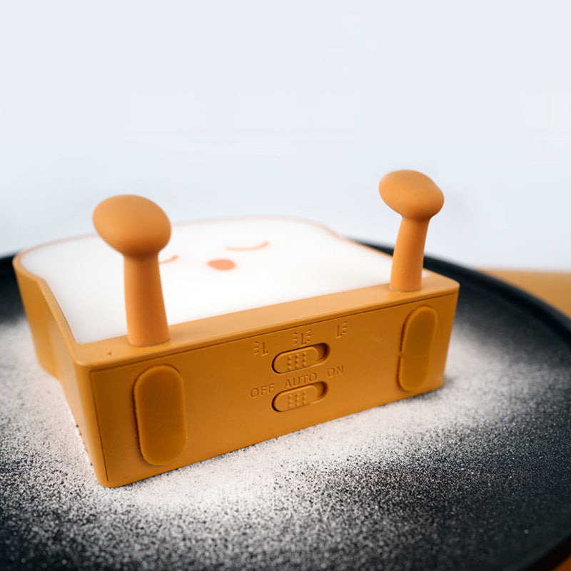 ABS Silicone Bread-Shaped Bedroom Table Lamp