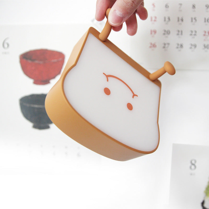 ABS Silicone Bread-Shaped Bedroom Table Lamp