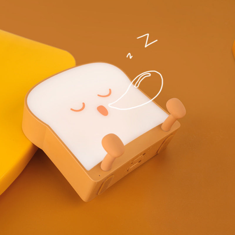 ABS Silicone Bread-Shaped Bedroom Table Lamp