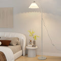 Iron Fabric Pleated Cylinder Floor Lamp