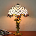 Alloy Stained Glass Dome 3-Light Table Lamp