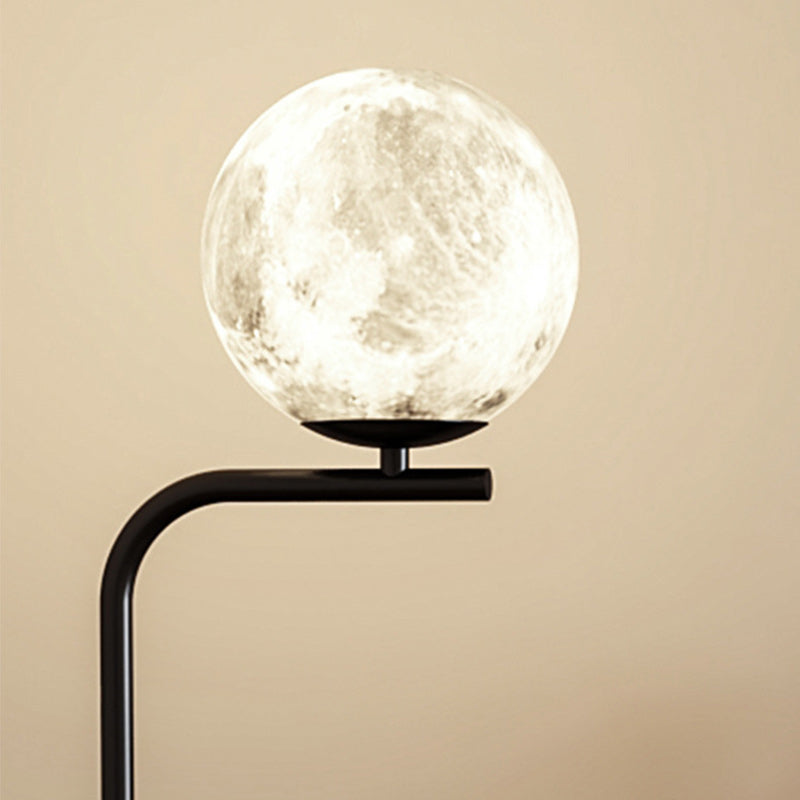 Iron Glass Resin Round Floor Lamp