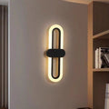Iron Acrylic Oval Bedroom Wall Lamp