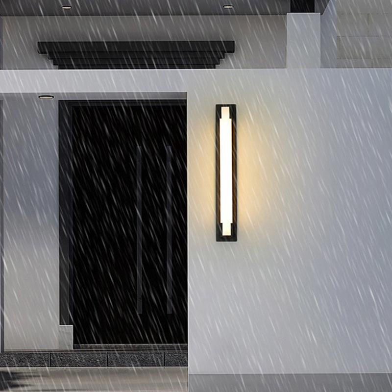 Stainless Steel Acrylic Rectangular Outdoor Light