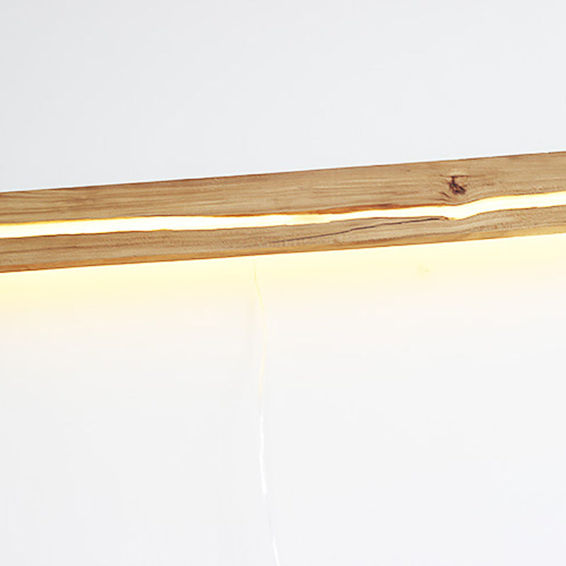 Wood Resin Rectangular Cracked Wall Lamp