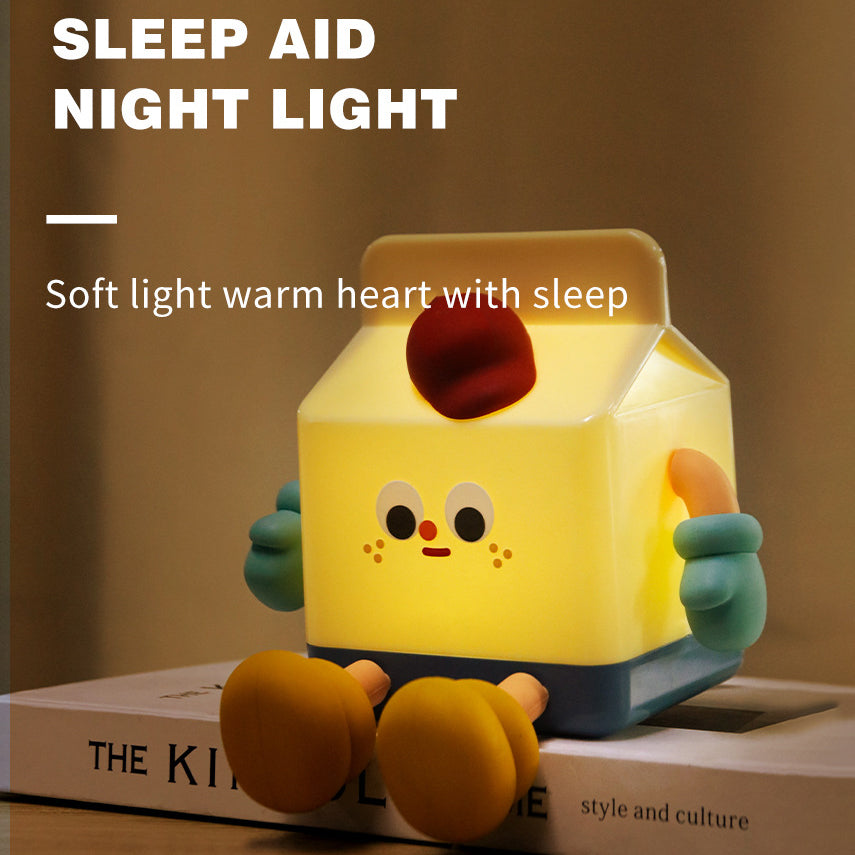 ABS Silicone Milk Carton Table Lamp