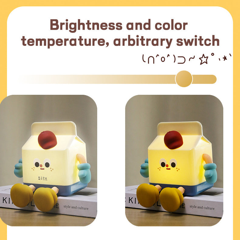 ABS Silicone Milk Carton Table Lamp
