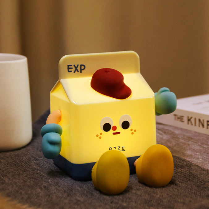 ABS Silicone Milk Carton Table Lamp