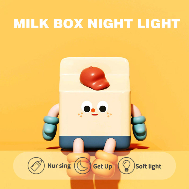 ABS Silicone Milk Carton Table Lamp