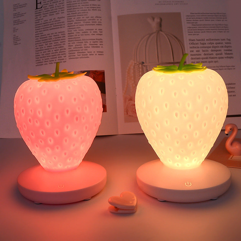 ABS Silicone Strawberry Night Table Lamp