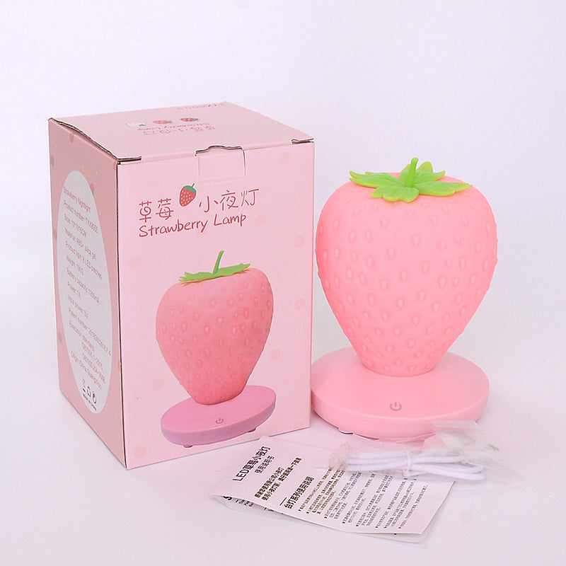 ABS Silicone Strawberry Night Table Lamp